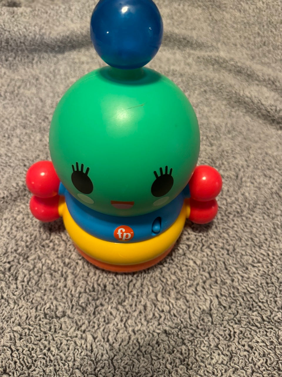 #86A Fisher price singing caterpillar toy