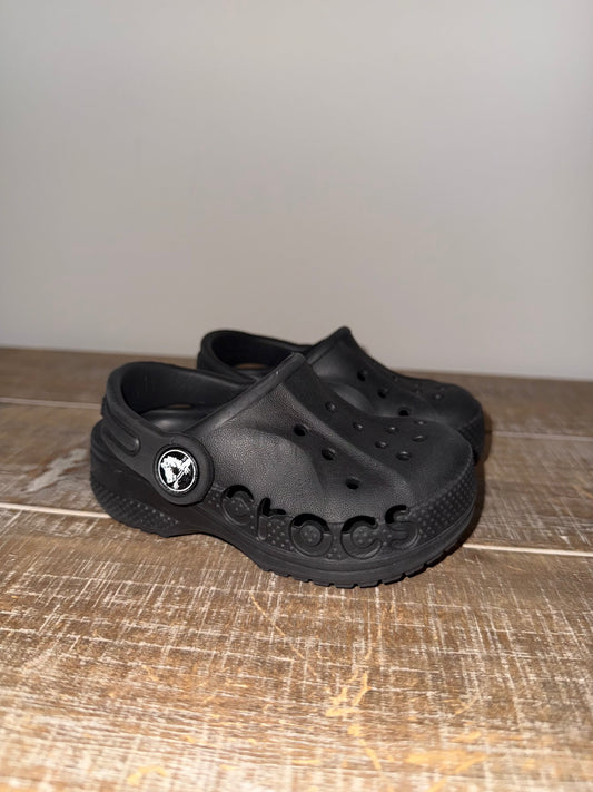 #106: Toddler 5 Black Crocs EUC *REDUCED*