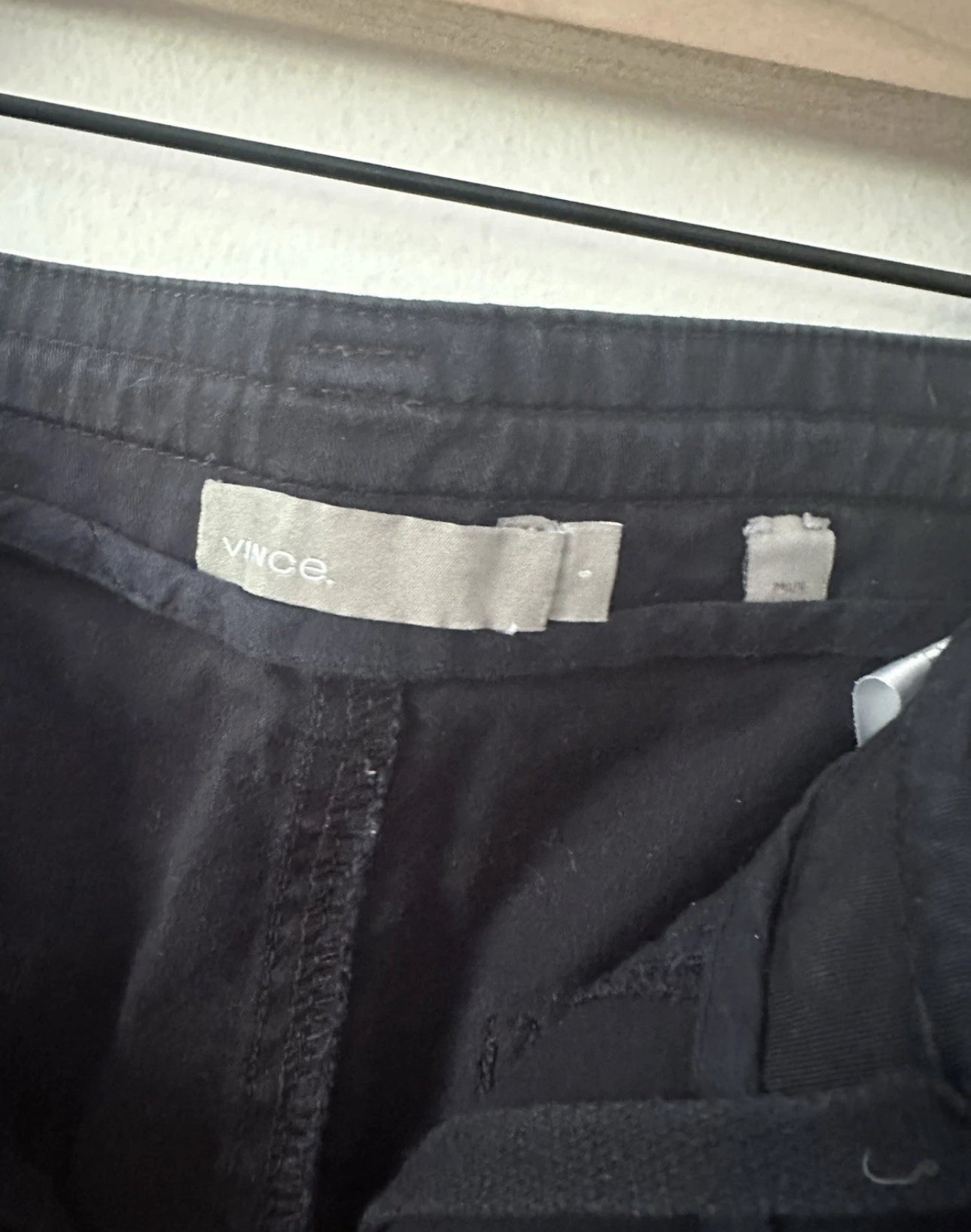 #111 VINCE Utility Ankle Pants Womens Sz 6 Washed Navy Chino Trouser Cotton Preppy