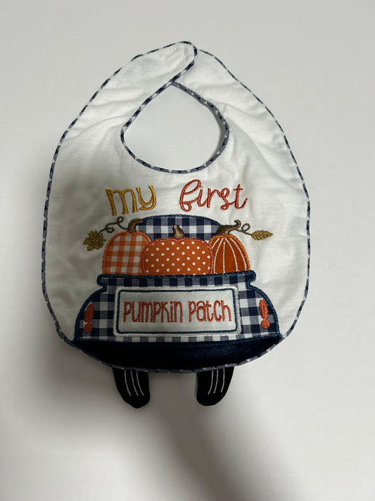 #27 My First Pumpkin Patch bib