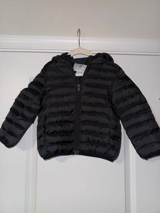 #106: 2/3 Class Club Black Puffer Coat NWOT