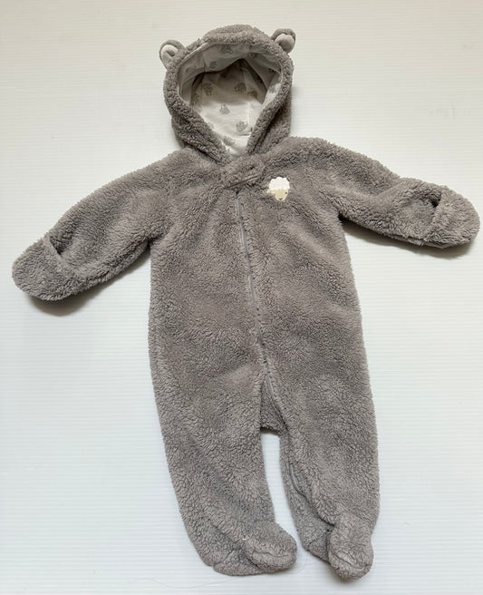 Seller #168 Just One You 3m Gray Sherpa Winter Bunting Boys/Girls/Gender Neutral