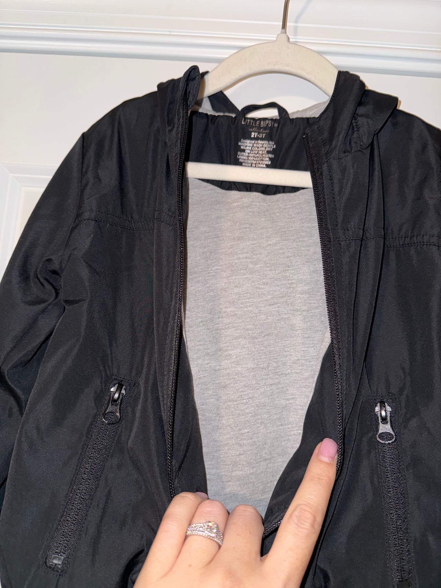 #106: 2-3T Little Bipsy Lined Windbreaker Coat (Practically New!)