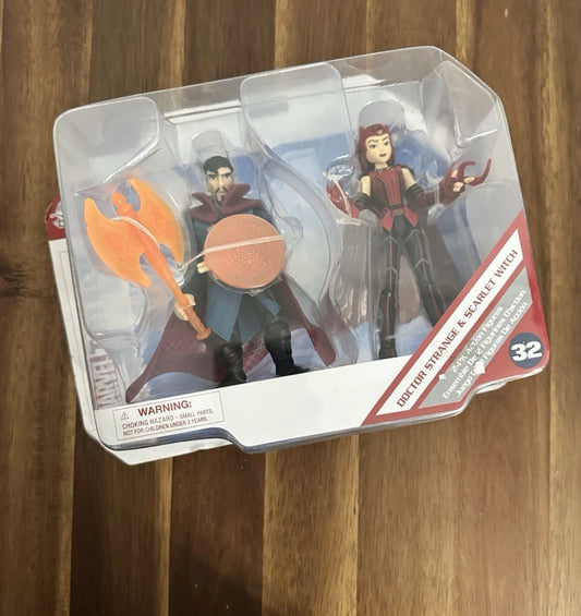 #111 Disney Doctor Strange And Scarlet Witch Action Figure Set Marvel Toybox #32