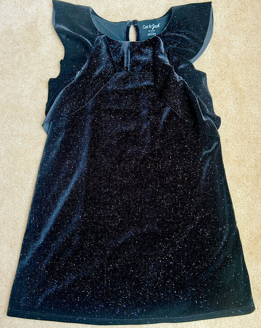 #15 C&J 7/8 Multi-Color Shimmer Velvet Dress