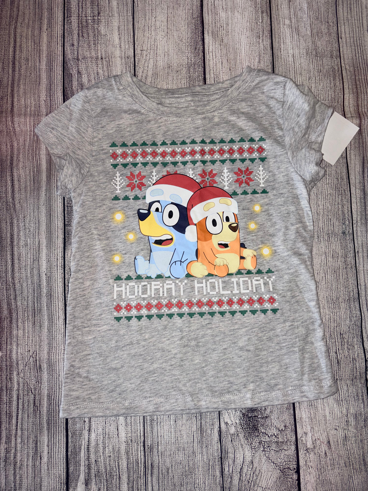 Seller 124 NEW Bluey Xsmall (4/5 youth) Girls Christmas Tee