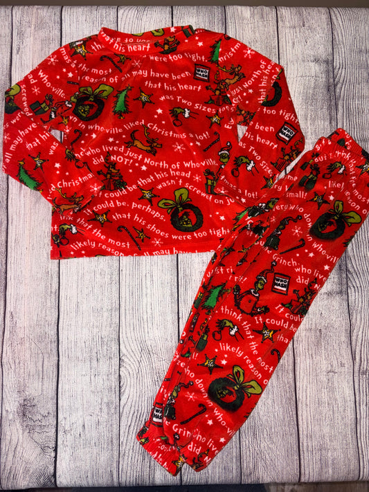 Seller 124 The Grinch 4T Boys Pajama Set