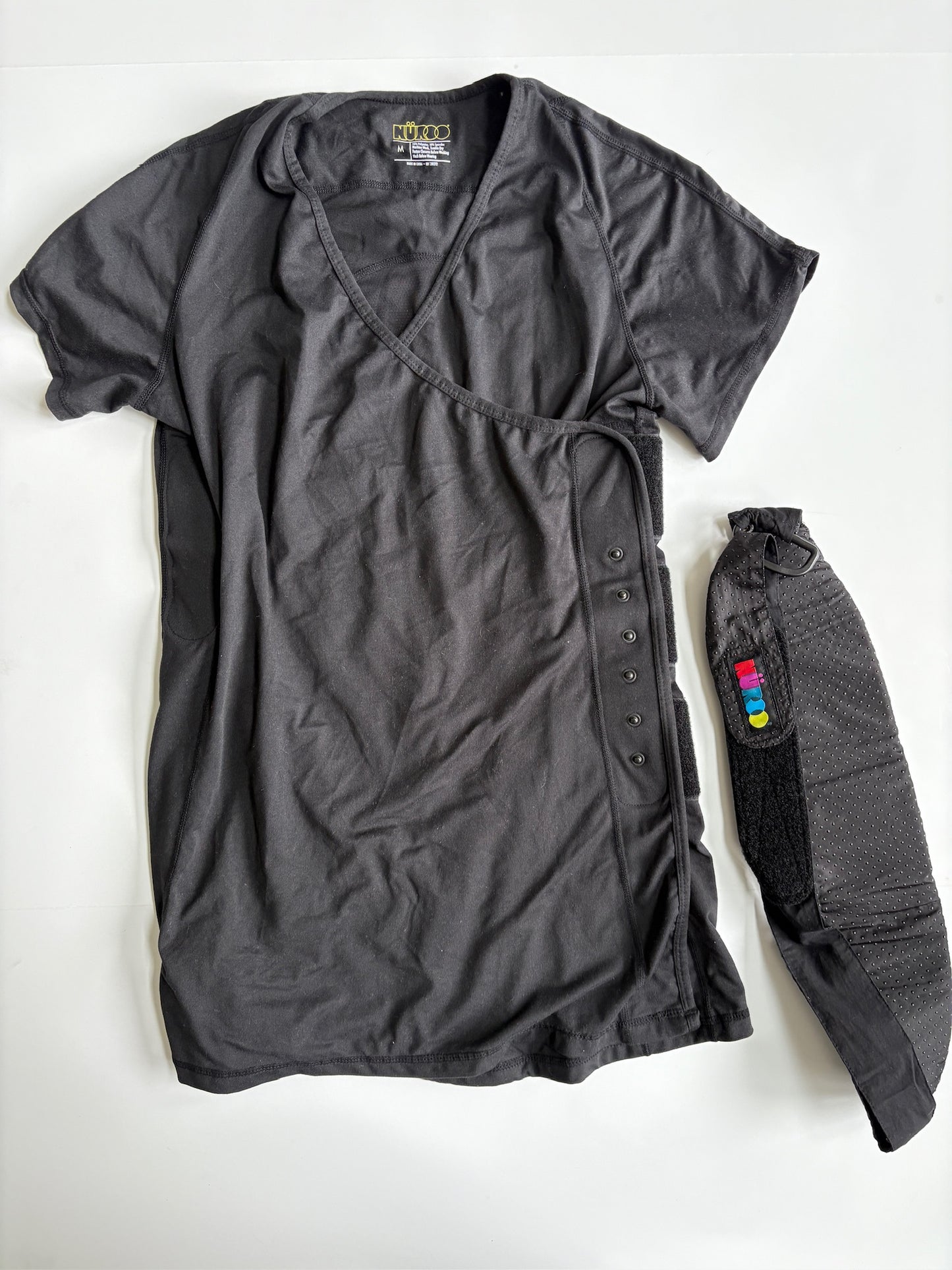 Seller #105 - Medium Black NuRoo Pocket Baby Carrier/Skin to Skin Shirt NWOT