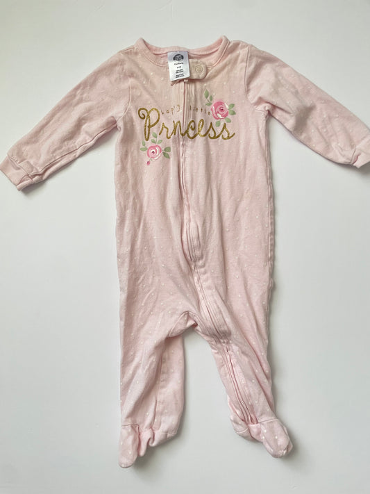 #3 Carters pink princess pajamas girls size 0-3mo