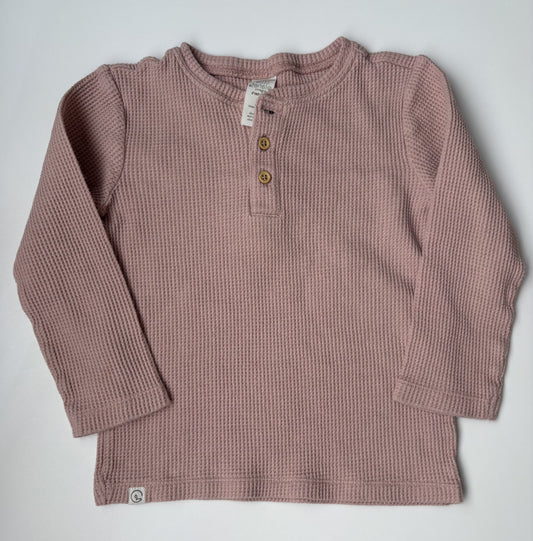 Seller #177 Carters Little Planet Organic Girls 4T Pink Waffle Knit Shirt