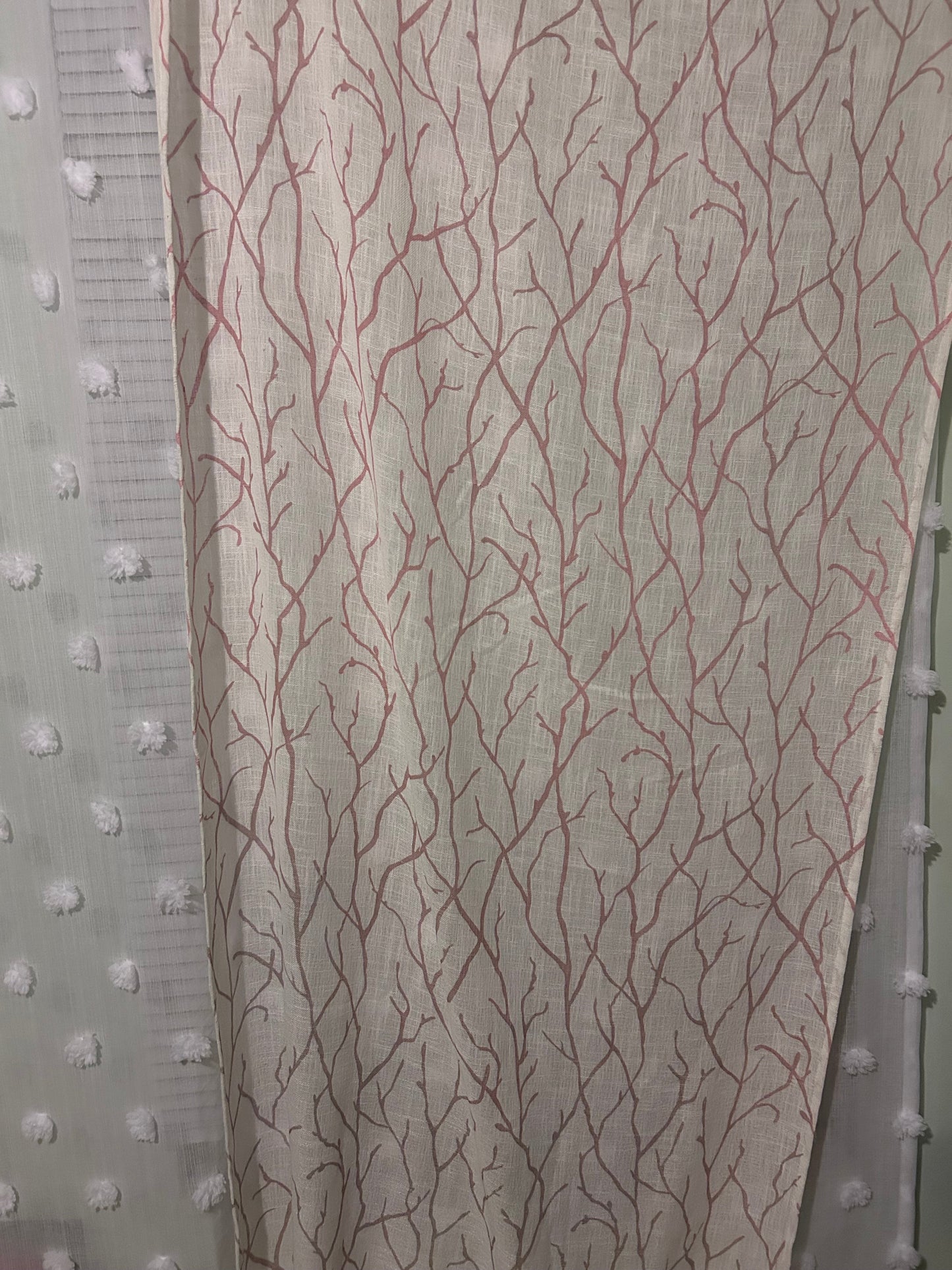 Seller#7 sheer linen window panels( 2pc) 84 in long