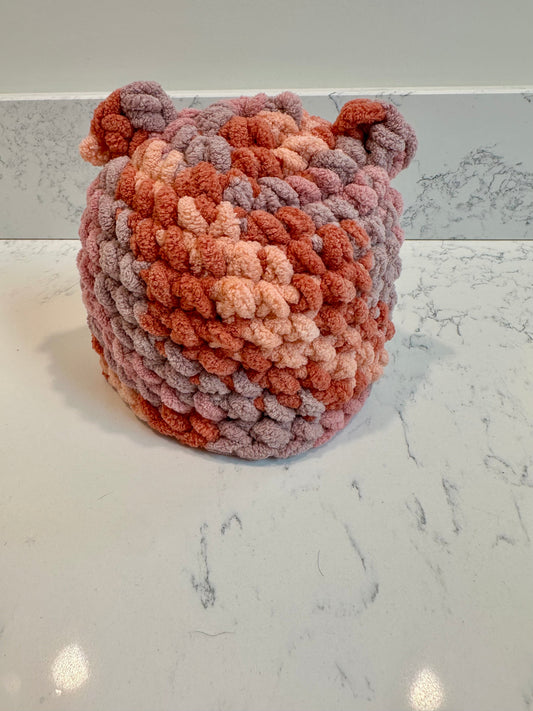 #85 REDUCED Handmade Crochet Baby Hat, Girls 0-6m