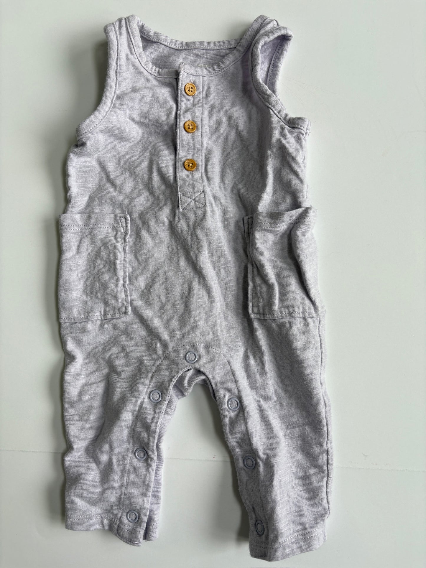 Seller #105 - NB Girls Little Co Purple Romper GUC