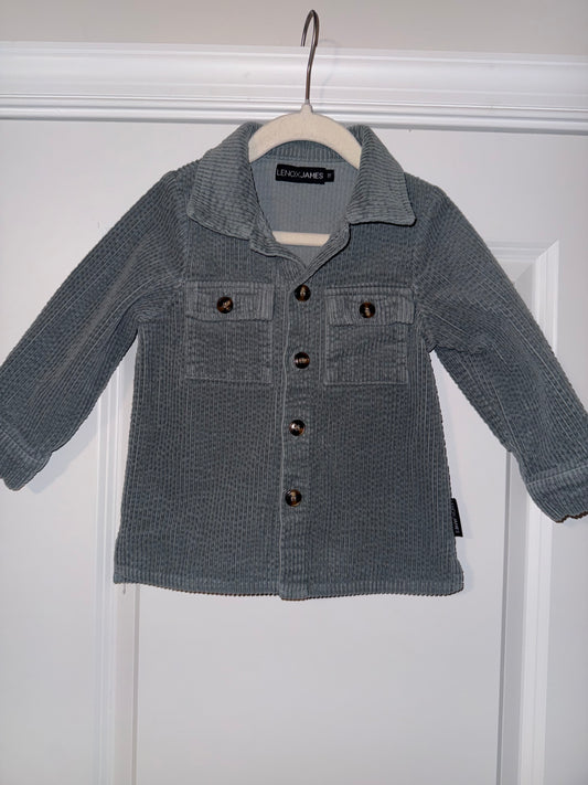 #106: 3T Lennox James Blue Corduroy Shacket