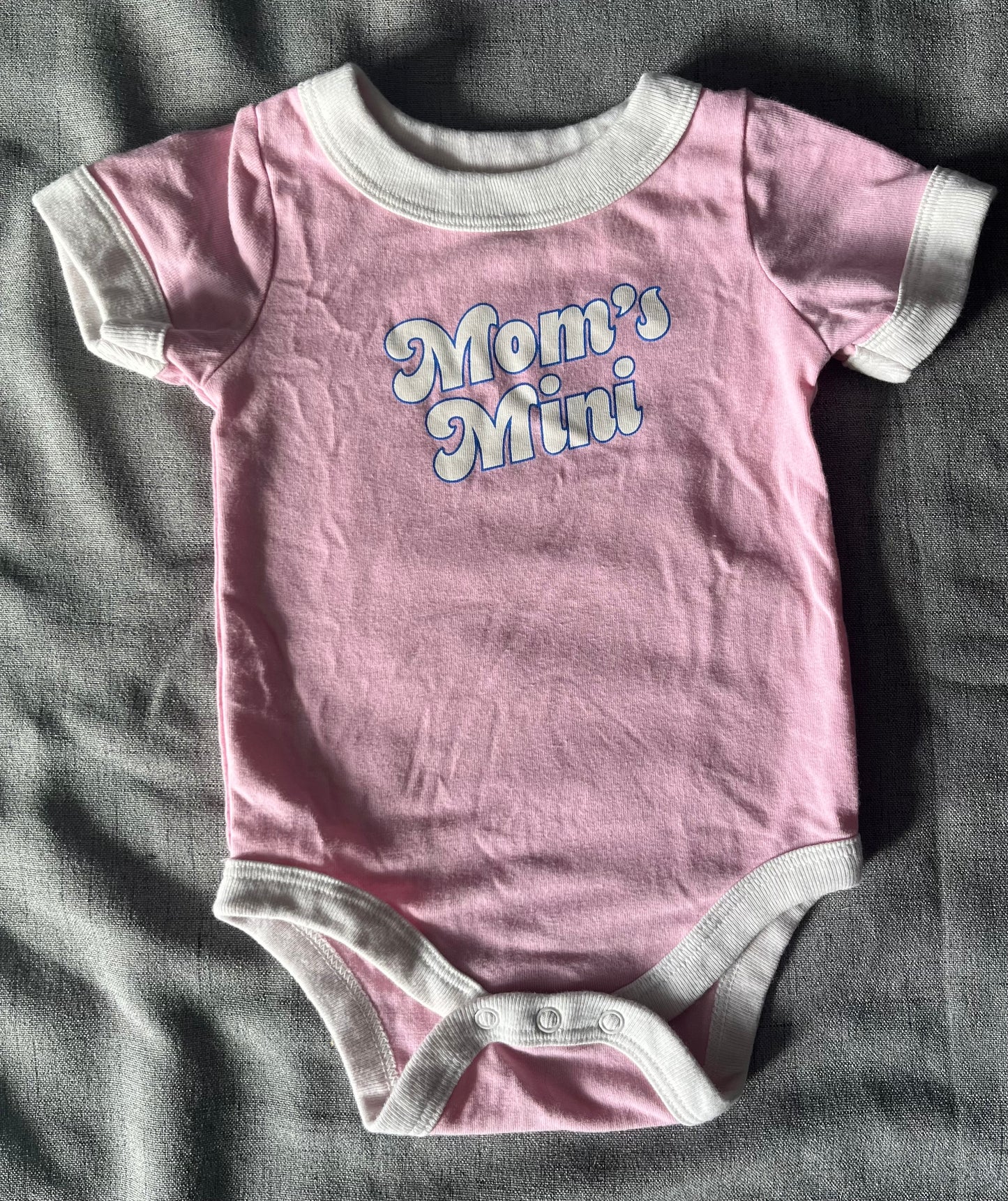 Seller #13 Cat & Jack size 0-3 months girls pink Mom’s mini onesie