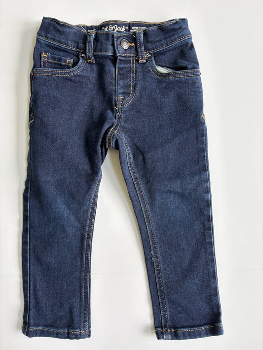 Seller #105 - 3T Girls Cat & Jack Darker Wash Skinny Jeans VGUC