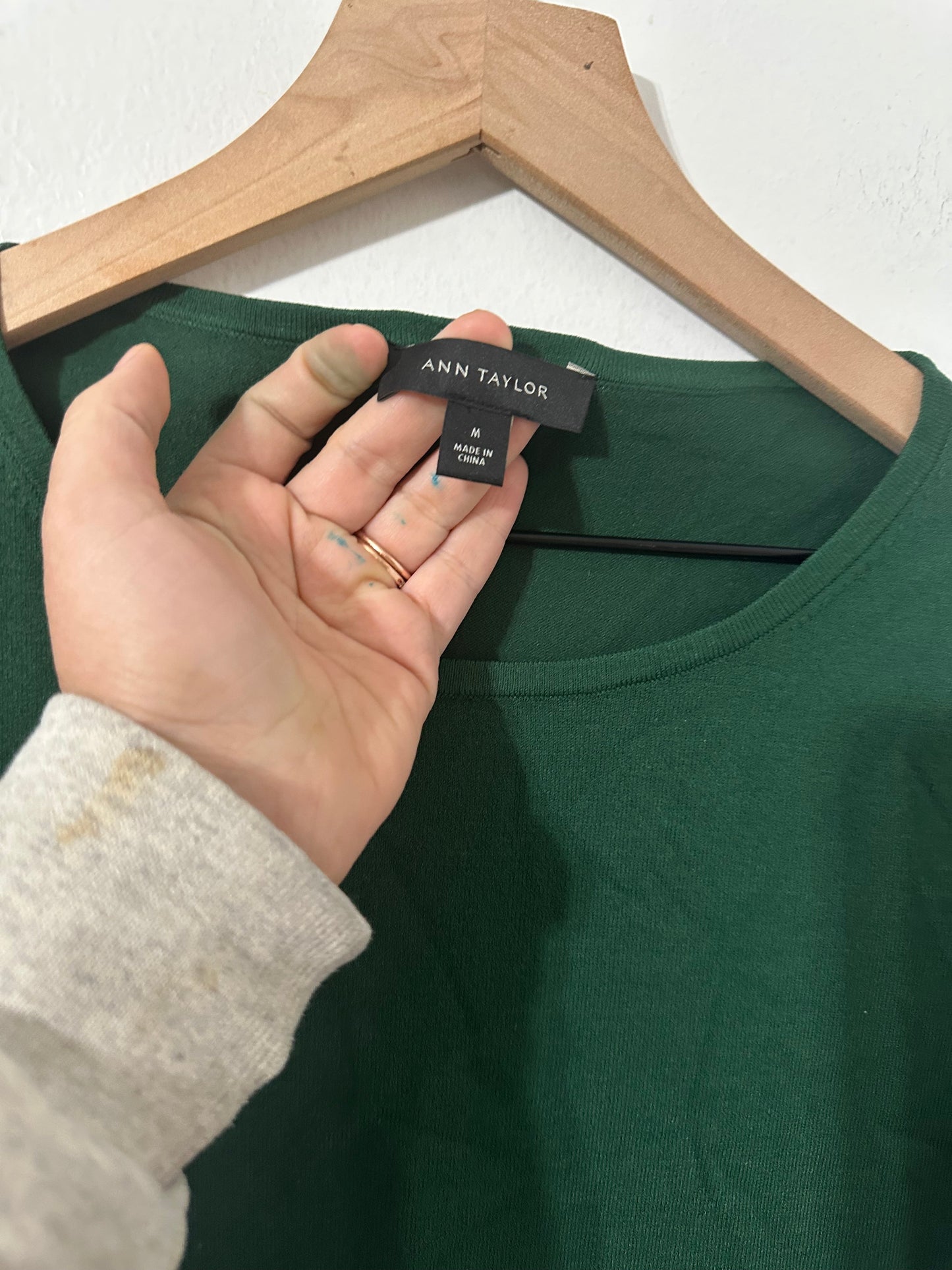 #111 Ann Taylor Green Blouse
