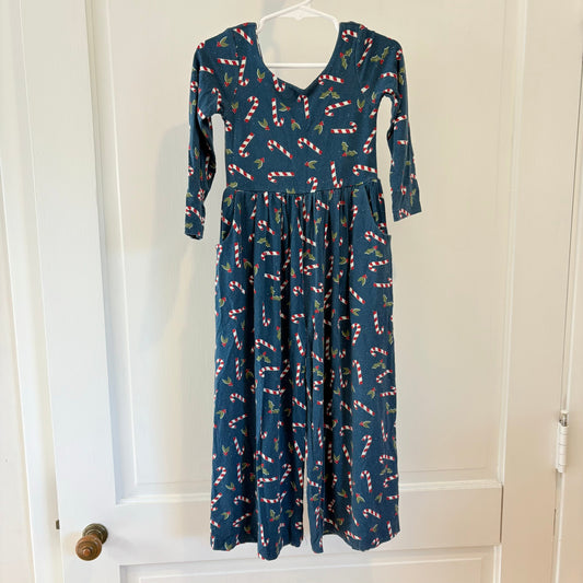 Seller 189 Girls 4T SweetHoney Candy Cane & Holly Jumpsuit EUC