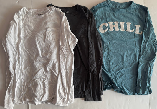 Seller #90_Jcrew Factory boys M 8-9 Long Sleeve Tee set of 3