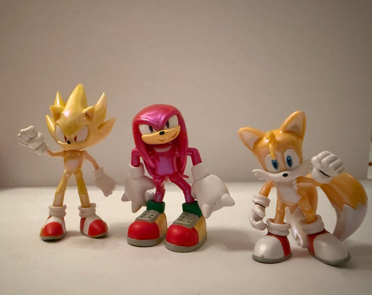 #180 Sonic the Hedgehog Team Sonic Collection. Set of 3 w/ Knuckles Tails