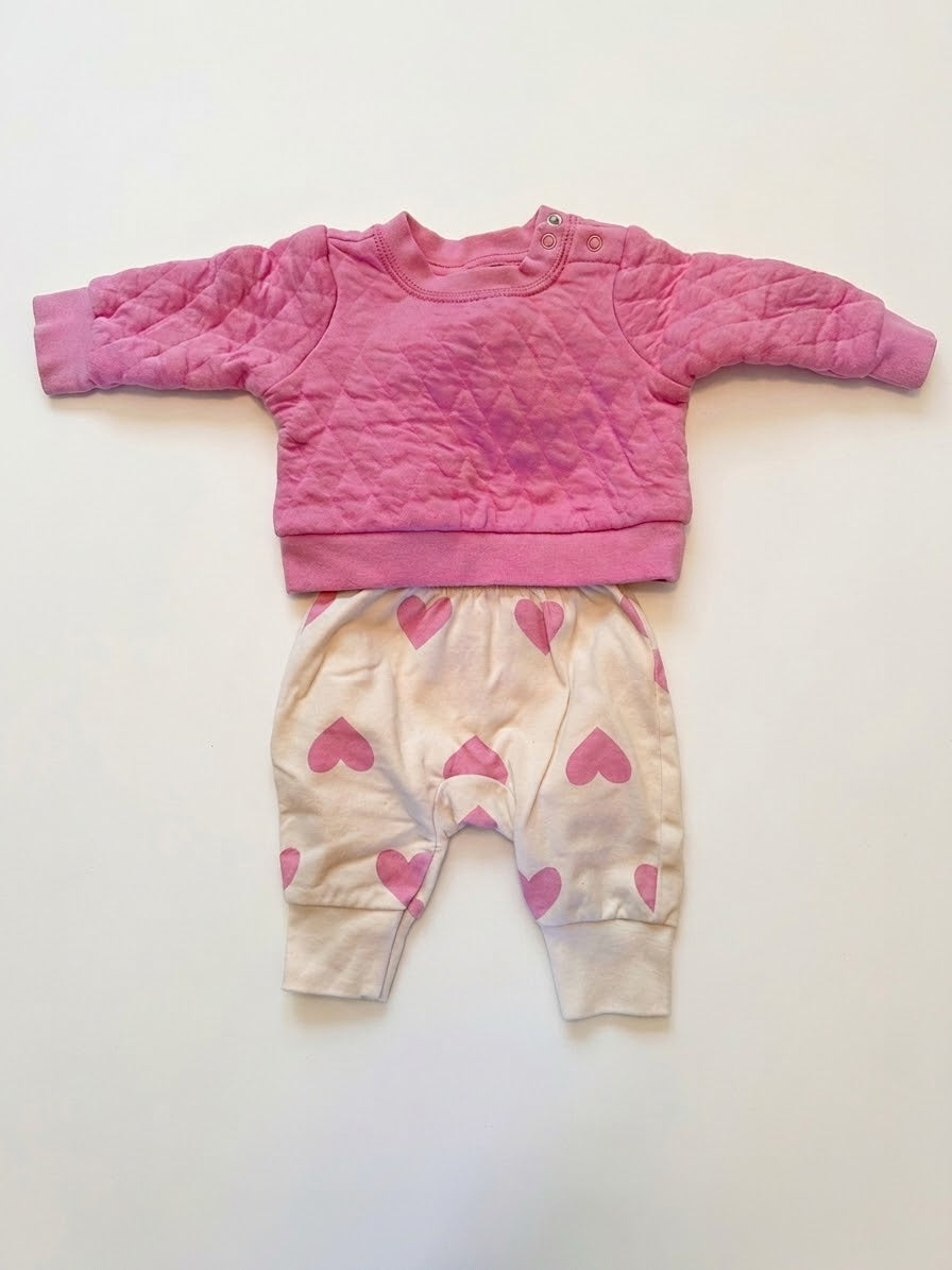 #86 Cat & Jack Sweater and Pant set Girl NB