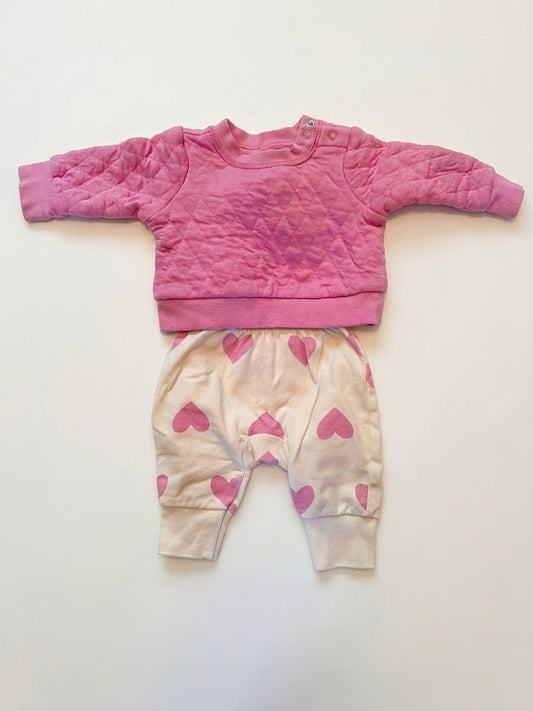 #86 Cat & Jack Sweater and Pant set Girl NB