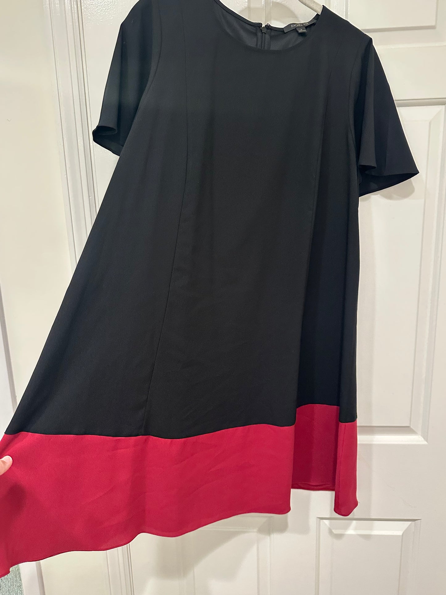 #85 Rachel Zoe Black & Pink swing dress, Women’s L