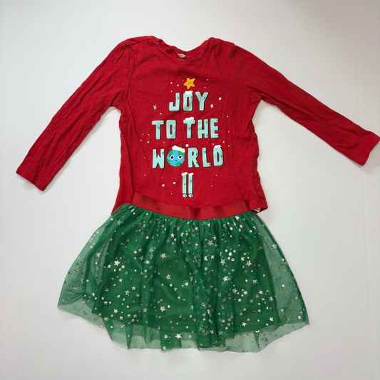 Seller 189 Girls 4T Holiday Shirt & Tutu Skirt Bundle (2) EUC