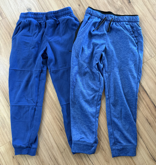 Seller #81 Boys Size L 10-12 Athletic Works/Wonder Nation Blue Pants Set of 2