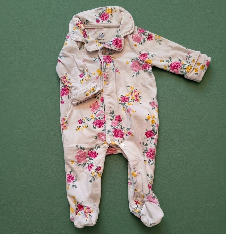 #86 Cloud Island Footed pajamas Girl NB