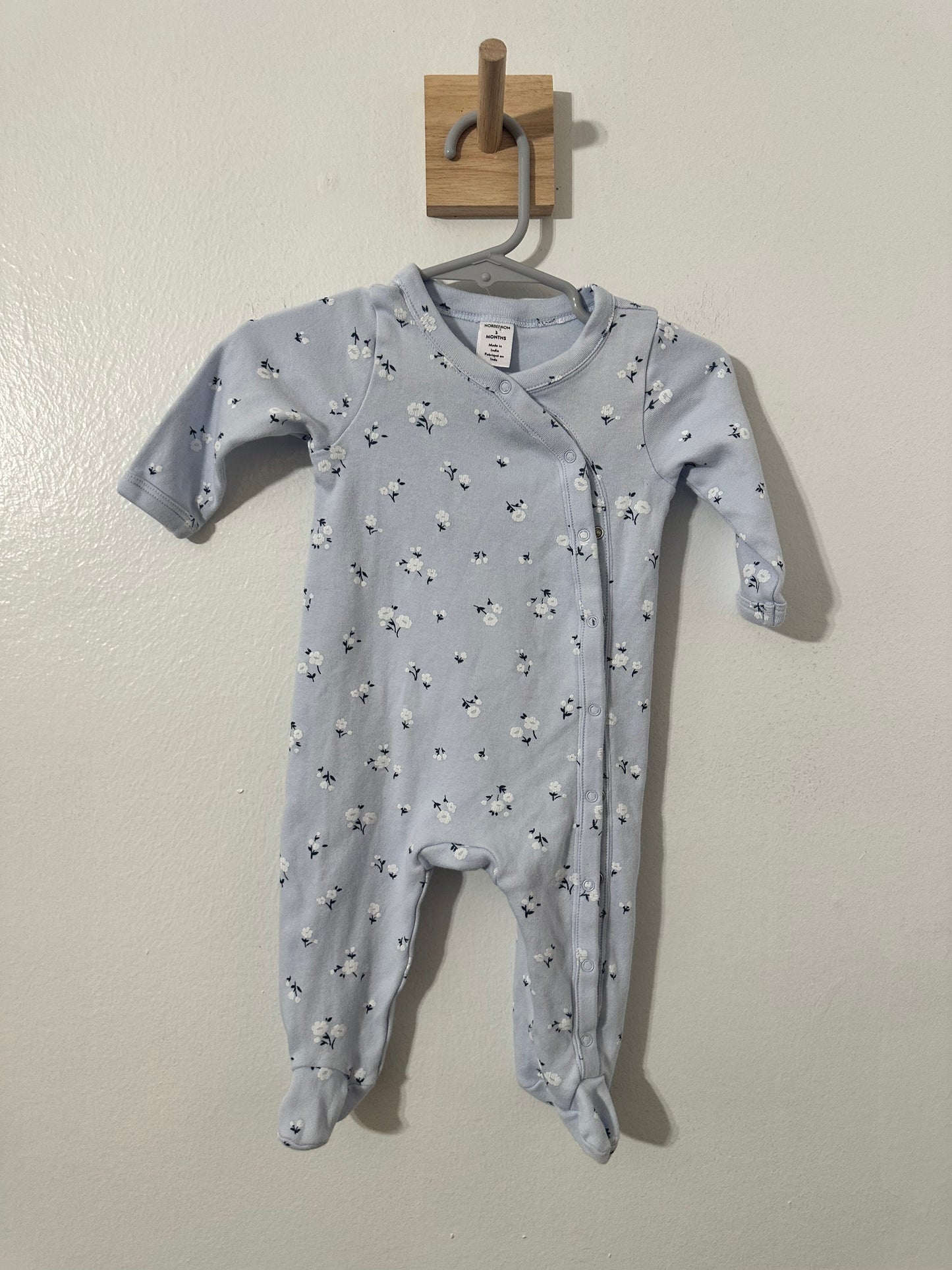 #111 Nordstrom Baby Footie 3 Months