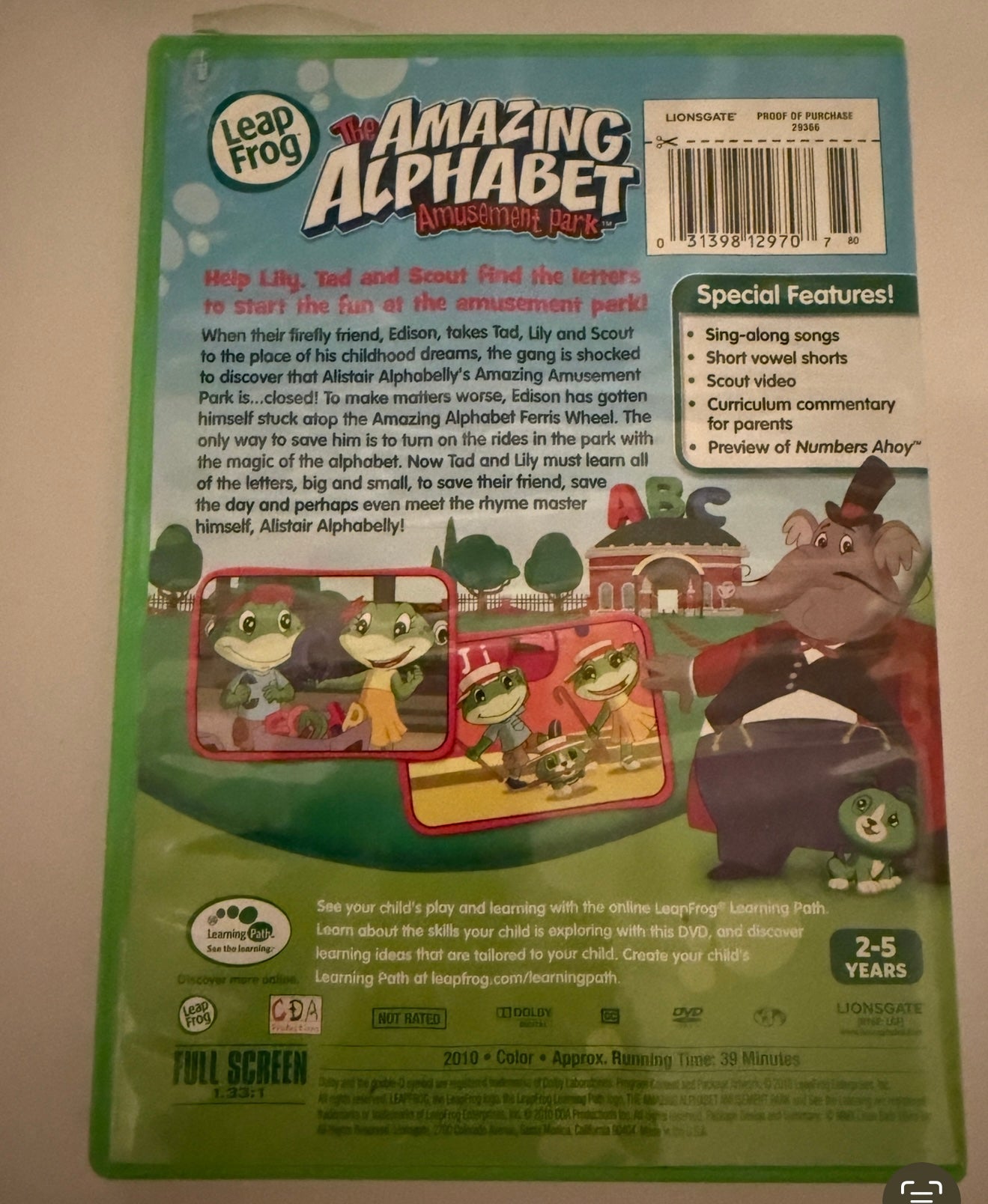 #180 Set of Leap Frog DVDs (6) plus Little Einstein, Thomas the train