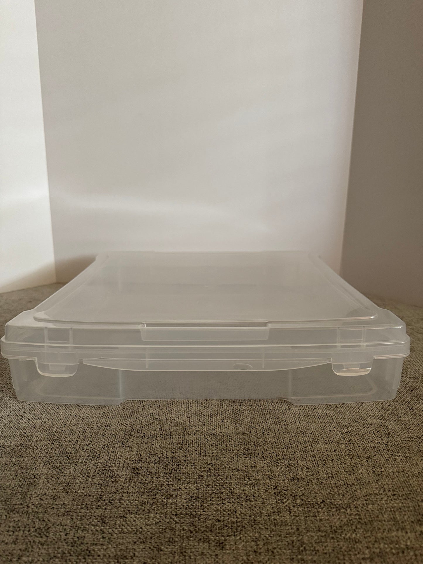 REDUCED #92 plastic storage container 12 by 12