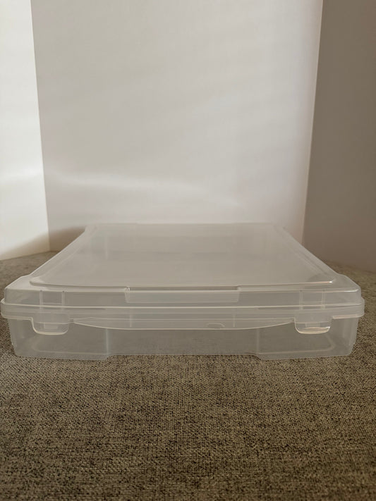 REDUCED #92 plastic storage container 12 by 12