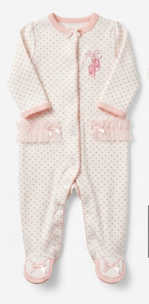 #86 Little Me Footed Pajama Girl NB