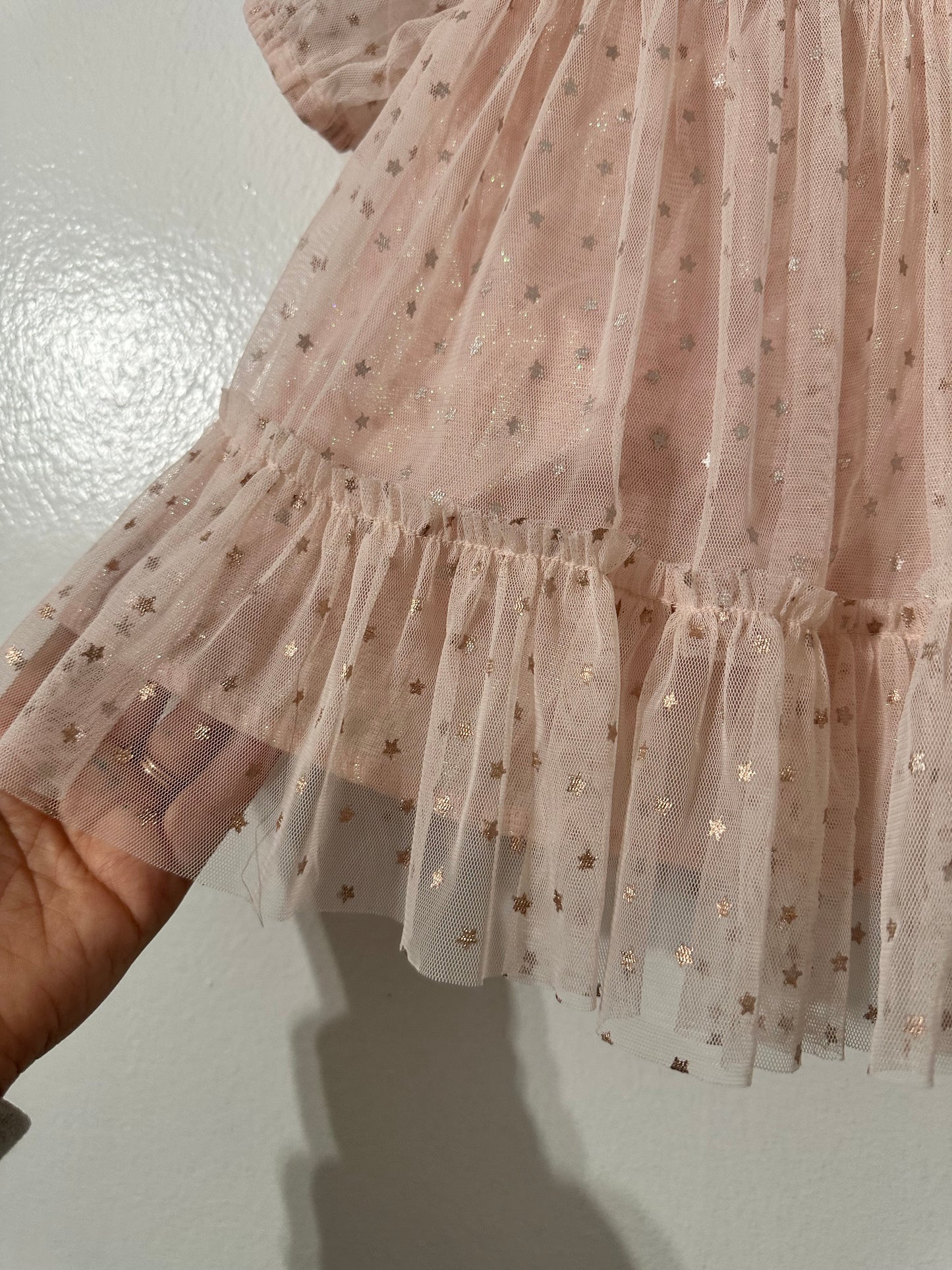 #111 Cat & Jack Baby Girl Tulle Pink Dress 3-6 Month