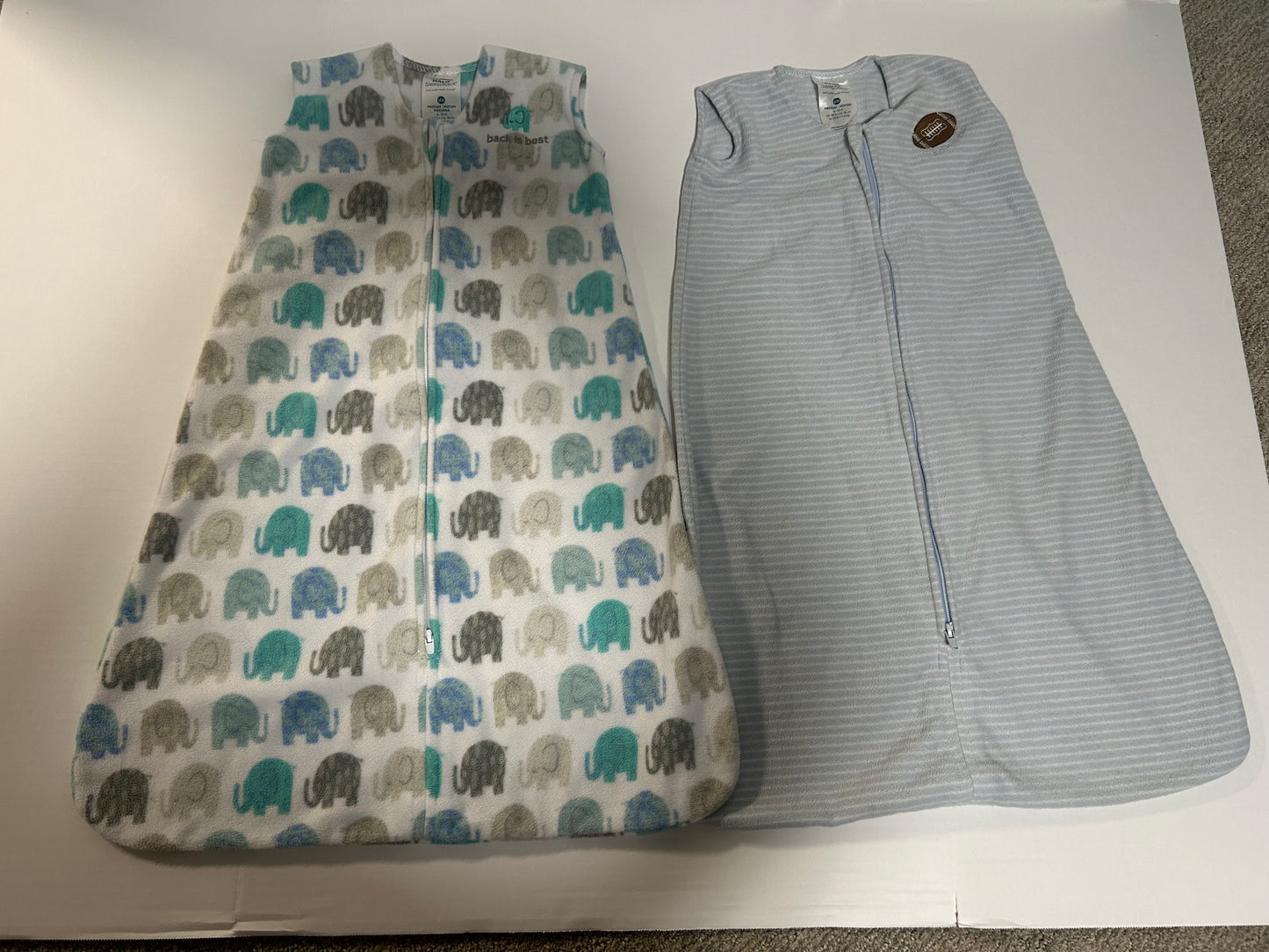 #27 Halo size M fleece sleepsacks (1.0 tog)