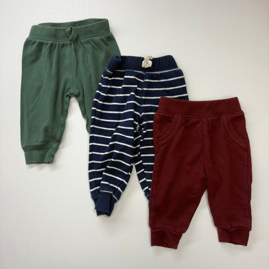 Seller 189 Boys 3-6m Jogger Sweatpant Bundle (3) GUC
