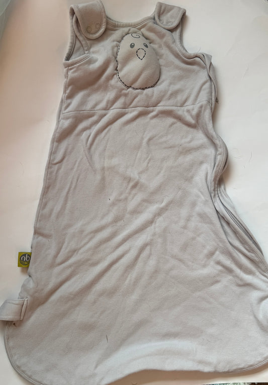 #170 Nested Bean Grey sleep sack medium 6-12 months