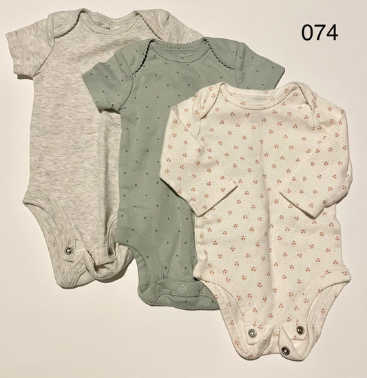 Carters onesies 3-pack size 3 months