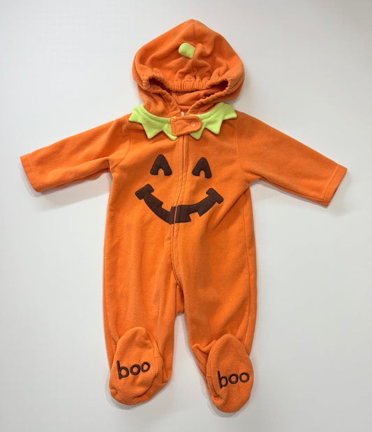 Seller 189 6m Carter's Baby Halloween Pumpkin Costume Hooded Jumpsuit