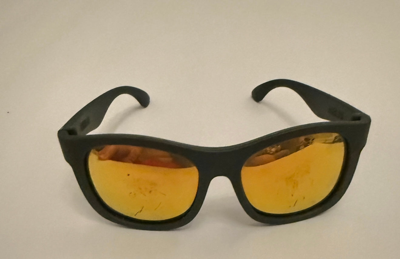 #180 Toddler Black Mirrored Babiators