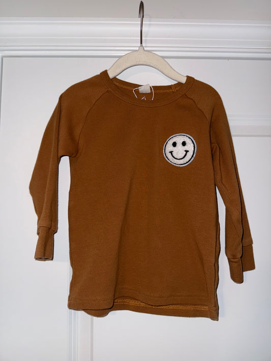 #106: 5T (Fits like 3-4T) LPK Orange Smiley Shirt NWOT