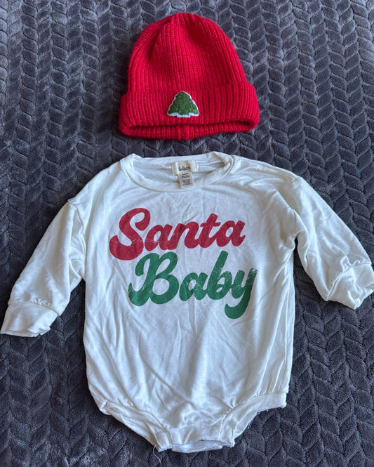 #74- 6/9 month holiday outfit - WORN ONCE