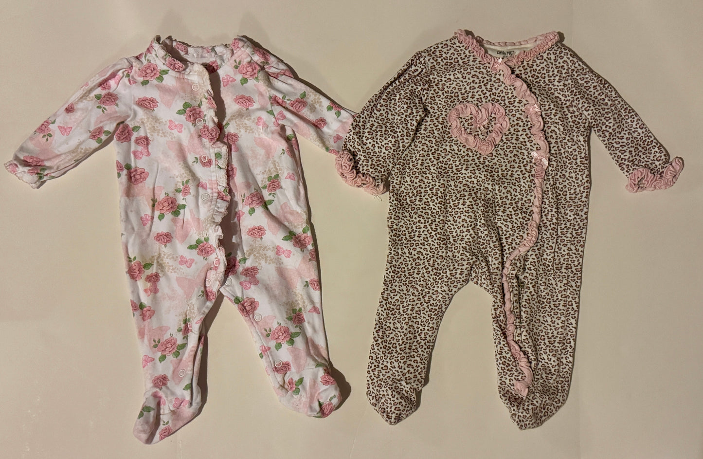 #187 Girls 3-6m/6m Little Me and First Impressions Pajamas