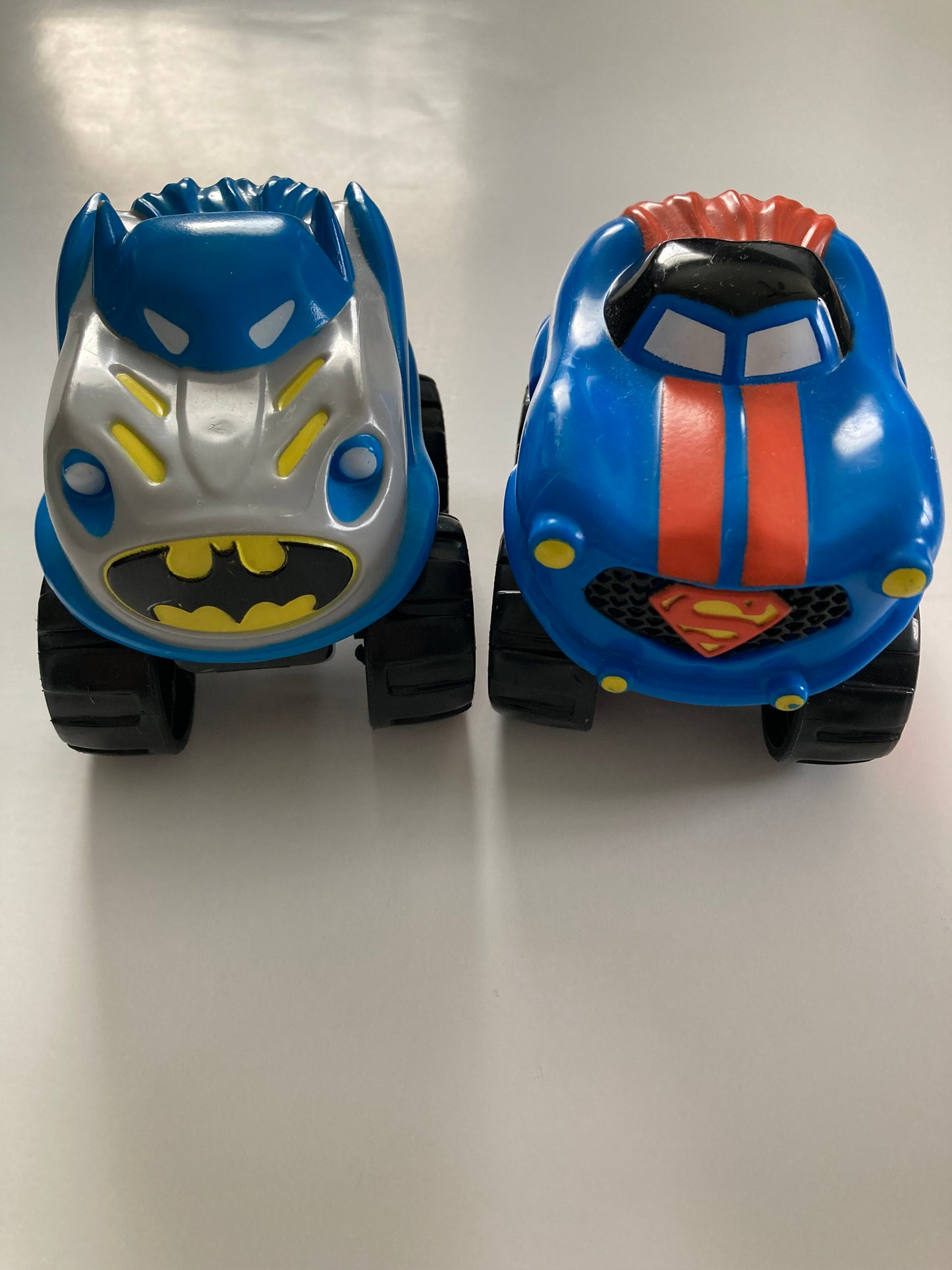 Batman and Superman cars