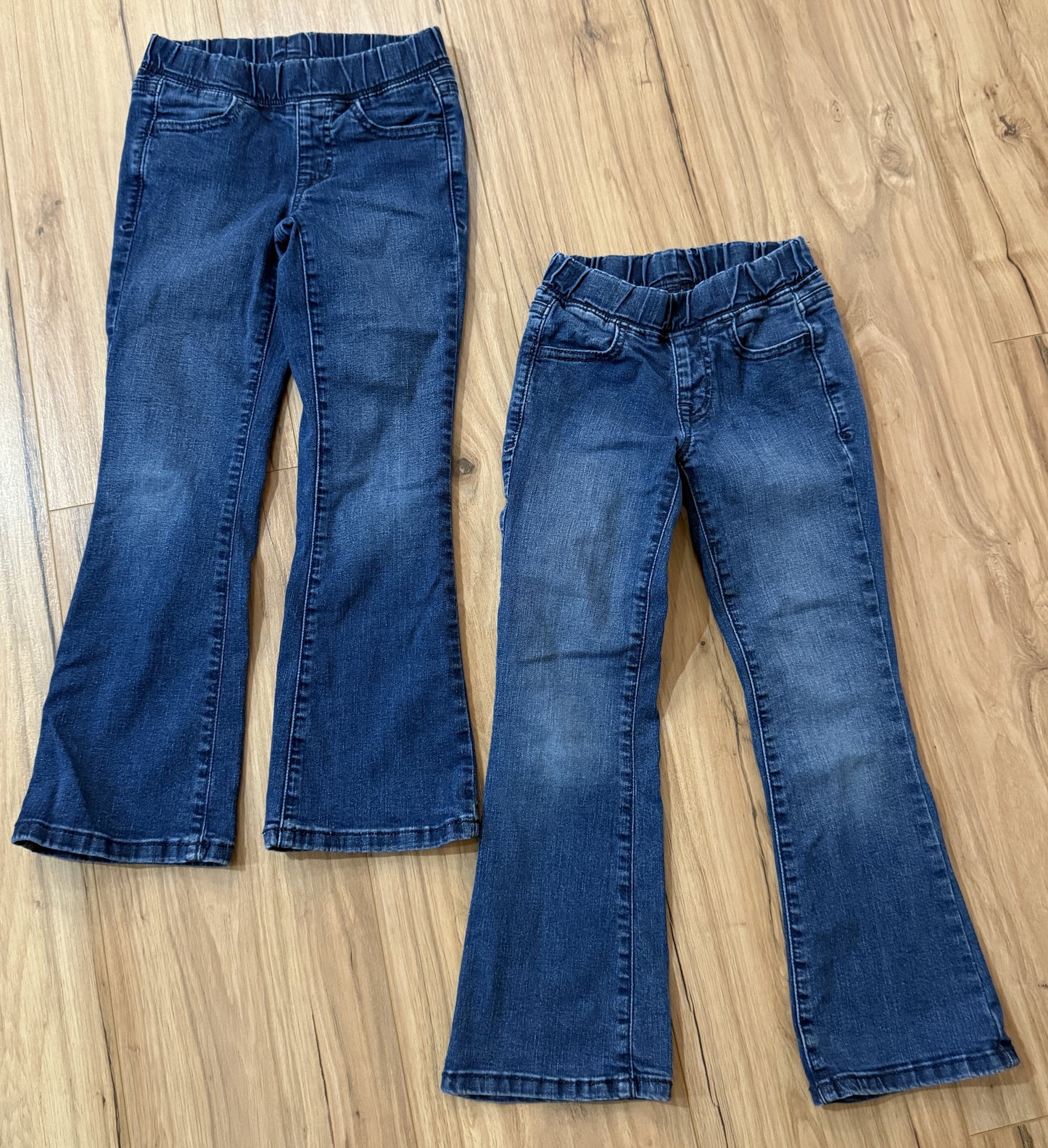 Seller #81 Girls Size 6 Cat and Jack Pull On Flare Jeans Set of 2