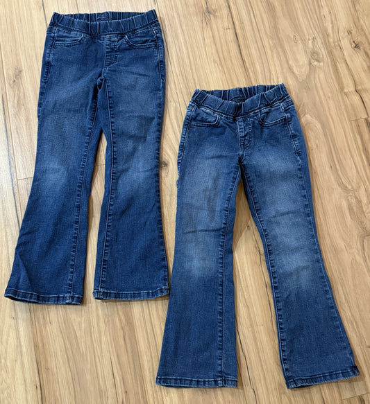 Seller #81 Girls Size 6 Cat and Jack Pull On Flare Jeans Set of 2