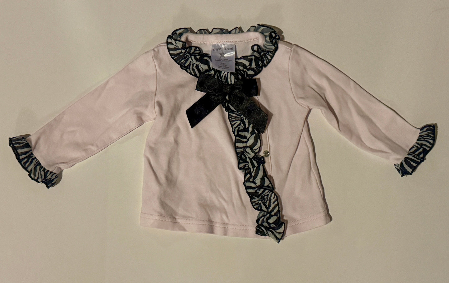 #187 Girls 9m Dressed to Drool Cardigan