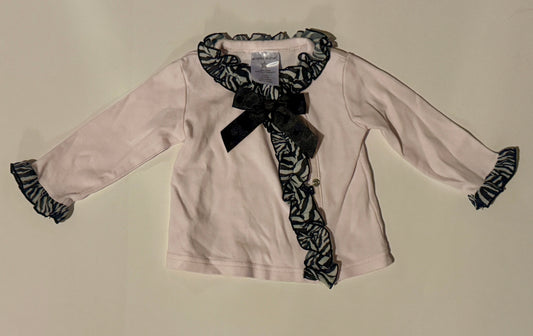 #187 Girls 9m Dressed to Drool Cardigan